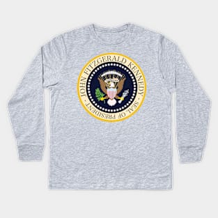John F Kennedy Presidential Seal (non-official) E PLURIBUS UNUM Kids Long Sleeve T-Shirt